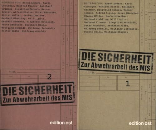 Schwanitz, Wolfgang Die Sicherheit