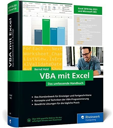 Held, Bernd VBA mit Excel: Das umfassende Handbuch für Einsteiger und fortgeschrittene Anwender. Aktuell zu Excel 2021 und Microsoft 365