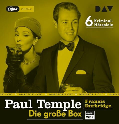 Deltgen, René Paul Temple – Die große Box: Die Original-Radiofassungen mit René Deltgen, Annemarie Cordes u.v.a. (6 mp3-CDs)