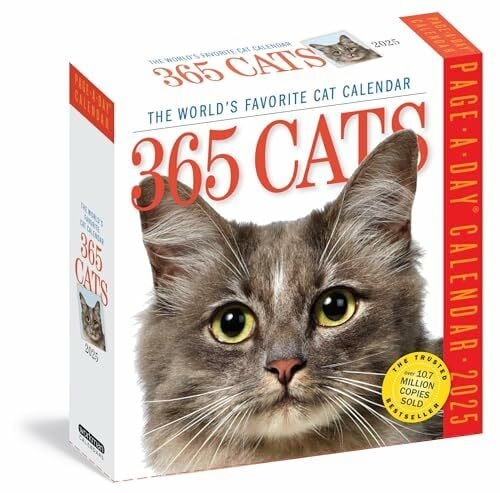 Workman Calendars 365 Cats Page-A-Day® Calendar 2025: The World's Favorite Cat Calendar