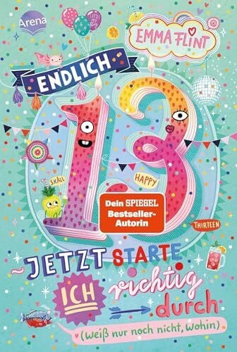 Schöffmann-Davidov, Eva Endlich 13 – Jetzt starte ich richtig durch (weiß nur noch nicht, wohin): Lustiger Tagebuchroman der Bestseller-Autorin Emma Flint – mit jeder Menge ... Tieren. Perfekt für alle ab 10 Jahren!