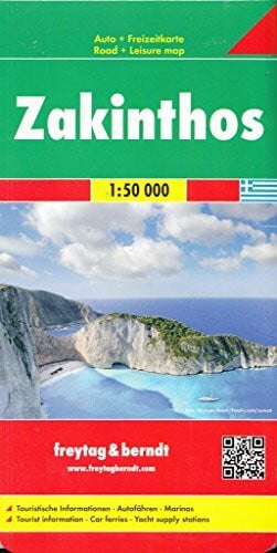 Freytag-Berndt und Artaria KG freytag & berndt Auto + Freizeitkarten: Zakinthos: Autokarte - Maßstab 1:50.000