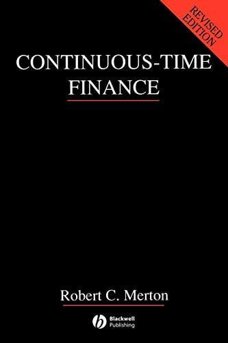 Merton, Robert C. Continuous-Time Finance
