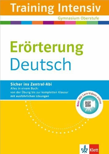 Gigl, Claus Klett Training Intensiv Deutsch: für Oberstufe und Abitur, Erörterung für Gymnasium Oberstufe