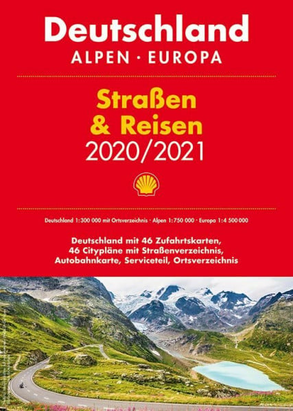 Shell Straßen & Reisen 2020/2021 1:300.000: Deutschland, Alpen, Europa (Shell Atlanten)
