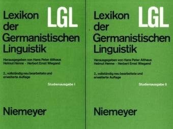 Herbert E. Wiegand Lexikon der Germanistischen Linguistik
