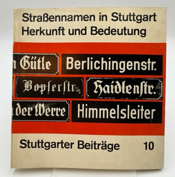 Hans Hammer Straßennamen in Stuttgart. Herkunft und Bedeutung