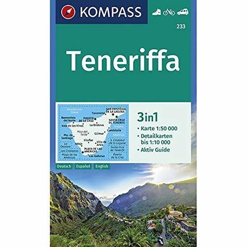KOMPASS-Karten GmbH Kompass Karten, Teneriffa: Wander- , Bike-, Freizeit- und Straßenkarte. GPS.