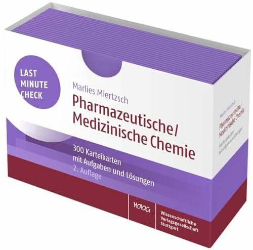 Miertzsch, Marlies Last Minute Check - Pharmazeutische/Medizinische Chemie: 300 Karteikarten mit Aufgaben und Lösungen / 2. StEx Pharmazie