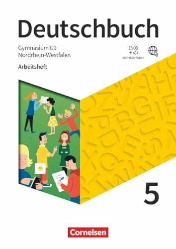 Germann, Michael Deutschbuch Gymnasium - Nordrhein-Westfalen - Ausgabe 2019 - 5. Schuljahr: Arbeitsheft mit Lösungen und Erklärfilmen