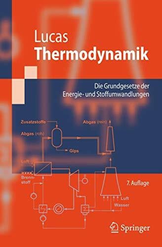 Lucas, Klaus Thermodynamik: Die Grundgesetze der Energie- und Stoffumwandlungen (Springer-Lehrbuch)