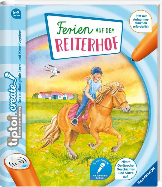 Neudert, Cee tiptoi® CREATE Ferien auf dem Reiterhof: Nimm Geräusche, Geschichten und Sätze auf