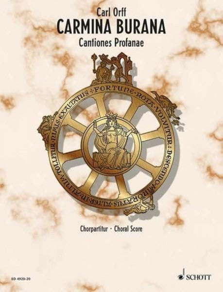 Orff, Carl Carmina Burana: Cantiones Profanae. Soli (STBar), gemischter Chor (SATB), Kinderchor und Orchester. Chorpartitur.