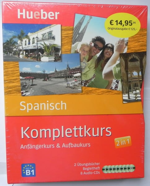 Hill, Brian Komplettkurs Spanisch: Anfängerkurs & Aufbaukurs / Paket: 2 Übungsbücher + 8 Audio-CDs