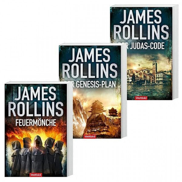 JAMES ROLINS James Rollins-Feuermönche/Der Genesis-Plan/Der Judas-Code (3 Bände)