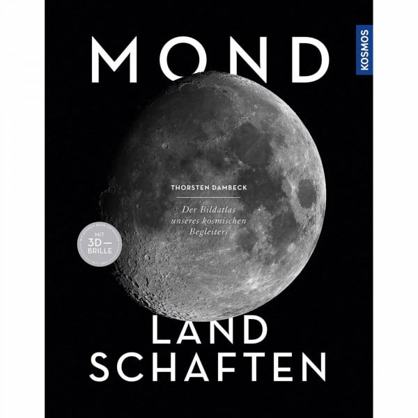 Dambeck, Thorsten Mond-Landschaften: Der Bildatlas unseres kosmischen Begleiters -- mit 3D-Bildern und 3D-Brille