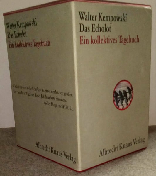Kempowski, Walter Das Echolot. Ein kollektives Tagebuch. 4 Bände in Schuber.