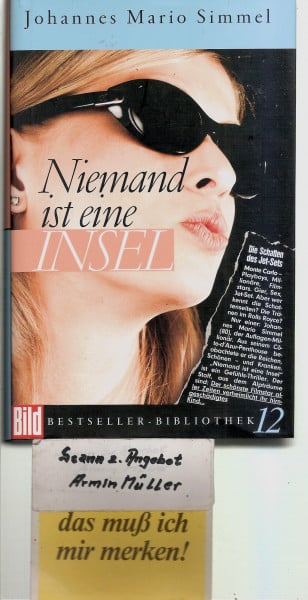 Johannes Mario Simmel Niemand ist eine Insel
