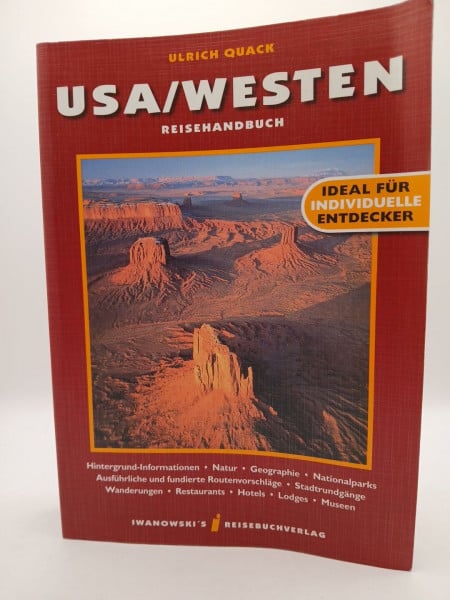 Quack, Ulrich USA, Westen: Reisehandbuch