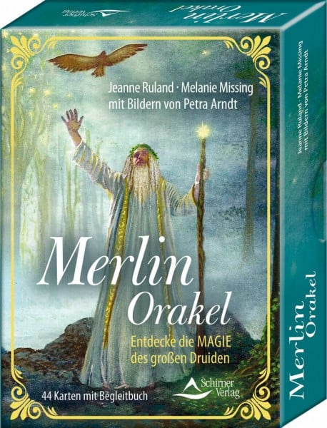 Schirner Verlag GmbH & Co. KG Merlin-Orakel – Entdecke die Magie des großen Druiden: - 44 Karten mit Begleitbuch