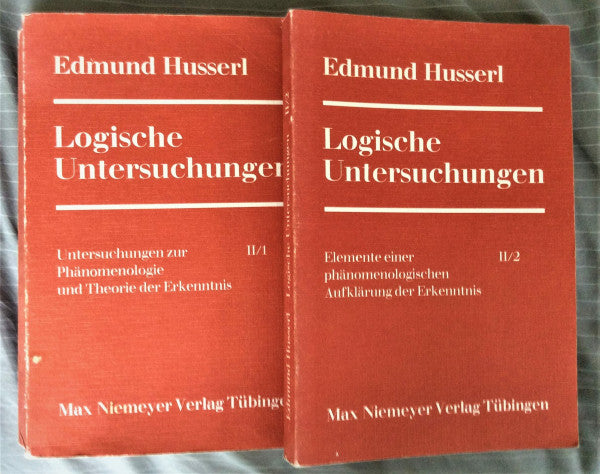Husserl, Edmund Logische Untersuchungen, Bd. I / Bd. II/1 / Bd. II/2