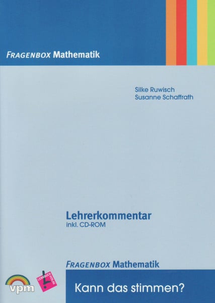 Ruwisch, Silke Fragenbox Mathematik. Kann das stimmen?: Kartei inkl. Lehrerkommentar + CD-ROM Klasse 3/4
