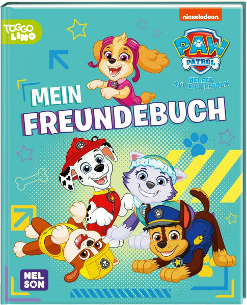 PAW Patrol Mitmachbuch: Mein Freundebuch: Eintragbuch für Kindergartenkinder | Mit Marshall, Rubble, Zuma, Chase, Rocky und Skye für Kinder ab 3 Jahre