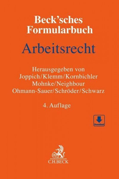 Joppich, Tim Gero Beck'sches Formularbuch Arbeitsrecht