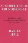 Werner Conze Geschichtliche Grundbegriffe, 8 Bde., Bd.3: H-Me
