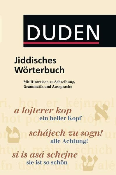 Lötzsch, Ronald Duden Taschenbücher, Bd.24, Jiddisches Wörterbuch: Mit Hinweisen zur Schreibung, Grammatik und Aussprache
