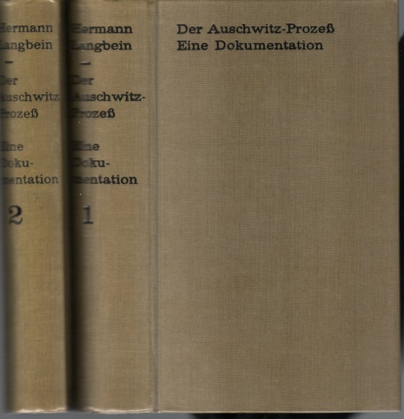 Langbein, Hermann Der Auschwitz-Prozess: Eine Dokumentation