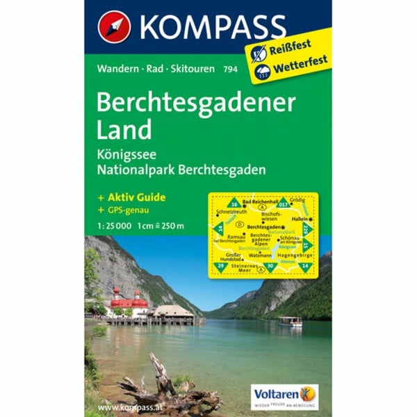 KOMPASS-Karten GmbH Berchtesgadener Land - Königssee - Nationalpark Berchtesgaden: Wanderkarte mit Aktiv Guide, Radrouten und Skitouren. GPS-genau. 1:25000 (KOMPASS Wanderkarte, Band 794)