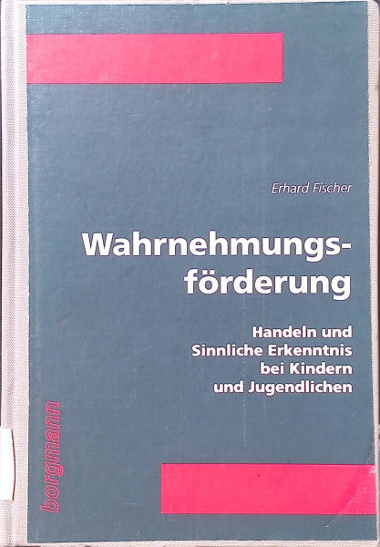 Fischer, Erhard Wahrnehmungsförderung: Handeln und Sinnliche Erkenntnis bei Kindern und Jugendlichen