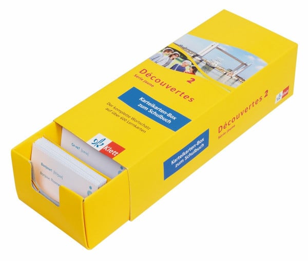 Découvertes 2 Série jaune - Vokabel-Lernbox zum Schülerbuch: 2. Lernjahr passend zum Lehrwerk (Découvertes. Série jaune (ab Klasse 6). Ausgabe ab 2012)