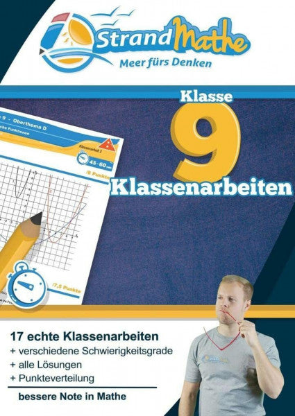 Hotop Media - StrandMathe Mathematik Klassenarbeits-Trainer Klasse 9 – StrandMathe: Mathearbeit simulieren, Ergebnisse prüfen, selbst benoten, Lernlücken aufdecken! (StrandMathe Klassenarbeitstrainer)