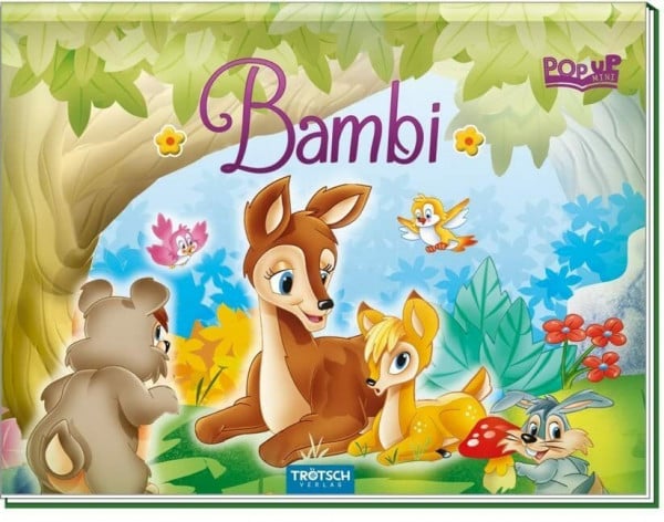 Trötsch Verlag GmbH & Co. KG Pop-up-Mini 'Bambi': Wattierter Einband mit Glitzer