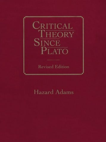 Adams, Hazard Critical Theory Since Plato