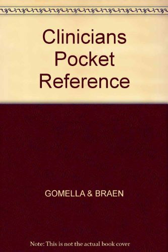 Gomella, C. Clinicians Pocket Reference