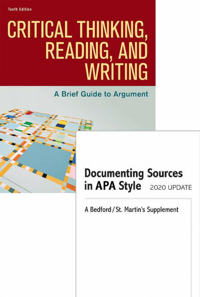 Barnet, Sylvan;Bedau, Hugo;O'Hara, John;Bedford/St Martin's; Loose-Leaf Version for Critical Thinking, Reading, and Writing 10e & Documenting Sources in APA Style: 2020 Update