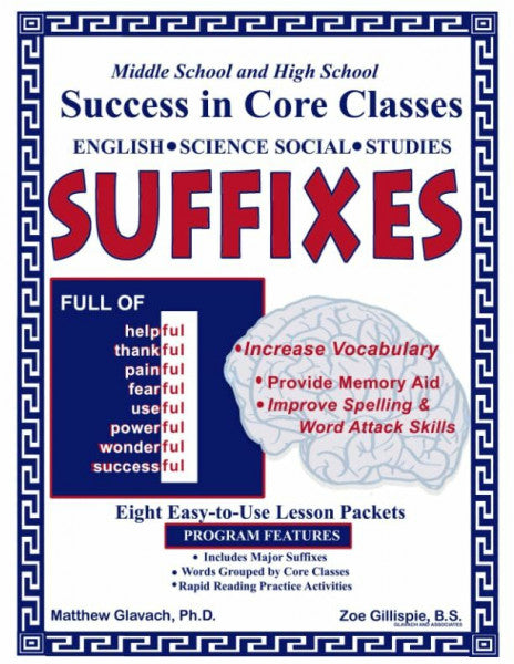Gillispie, Zoe SUFFIXES (Suffixes ~ Prefixes)