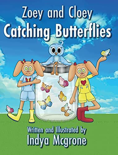 McGrone, Indya Zoey and Cloey Catching Butterflies