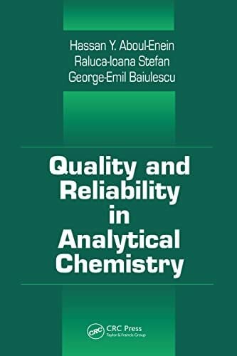 Aboul-Enein, Hassan Y. Quality and Reliability in Analytical Chemistry