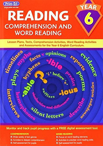 Prim-Ed Publishing Reading - Comprehension and Word Reading: Lesson Plans, Texts, Comprehension Activities, Word Reading Activities and Assessments for the Year 6 English Curriculum