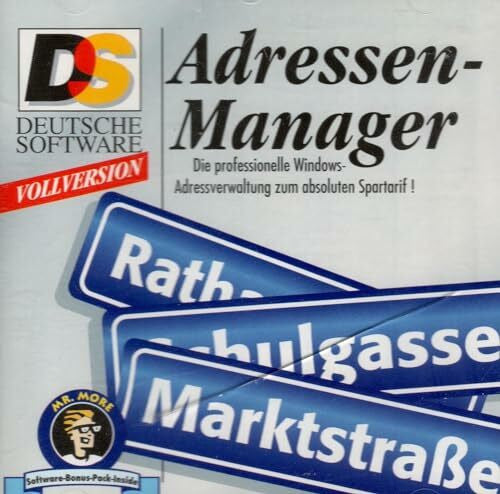Adressen-Manager Adressen- Manager. CD- ROM für Windows 3.1/3.11/95