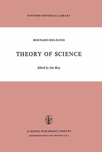 Terrell, Burnham Theory of Science: A Selection, with an Introduction (Synthese Historical Library, 5, Band 5)
