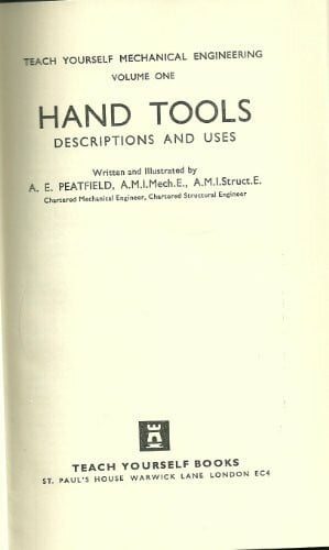 Peatfield, A.E. Hand Tools (v. 1) (Teach Yourself)