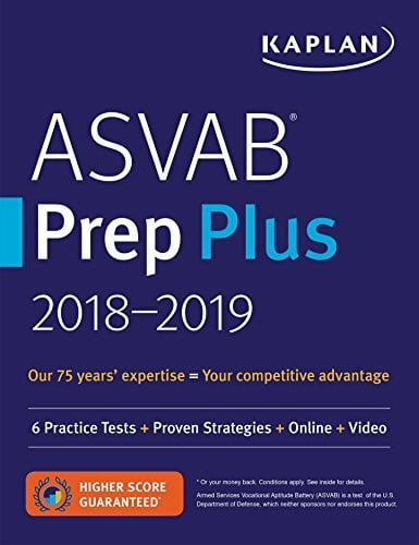 Kaplan Kaplan ASVAB Prep Plus 2018-2019: 6 Practice Tests + Proven Strategies + Online + Video (Kaplan Test Prep)