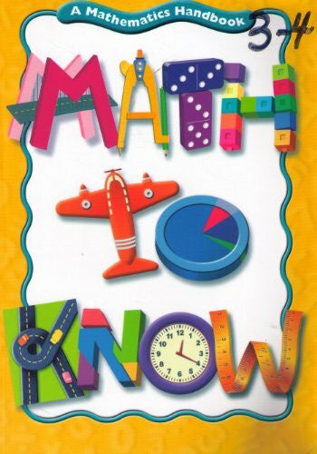 Cavanagh, Mary C. Math to Know: A Mathematics Handbook
