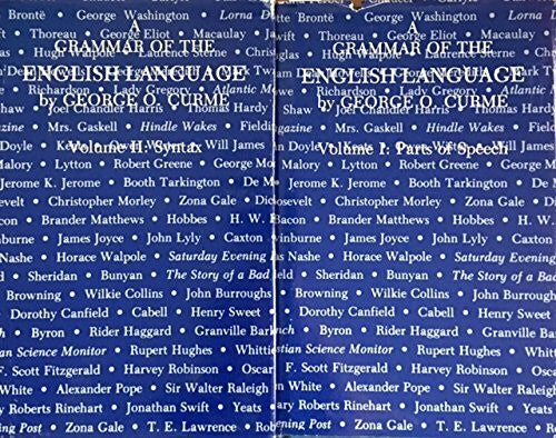 Curme, George O. Grammar of the English Language