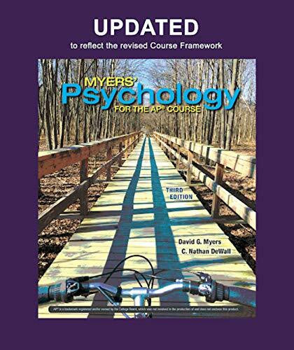 DeWall, C Nathan Updated Myers' Psychology for AP